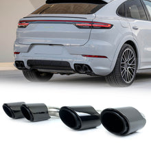 4pcs Black Exhaust Tips for Porsche 92A Cayenne S 2019-2024