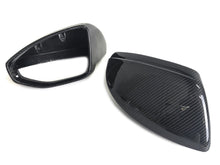 Real Carbon Fiber Mirror Cover Caps Replace for Audi A6 S6 RS6 A7 S7 RS7 C8 2019-2023 2024 w/o Lane Assist