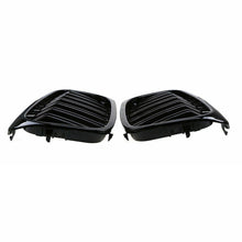 Gloss Black Dual Slat Kidney Bumper Grille Grill For BMW 5 series G30 G31 2017-2020 Pre-LCI