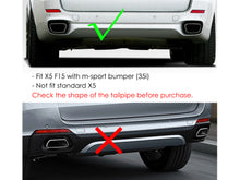 Muffler Tailpipe Exhaust Pipe Muffler Tips for BMW X5 F15 35i M-Sport 2014-2018