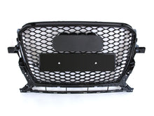 Gloss Black Honeycomb Front Mesh Grille for Audi Q5 2013–2017