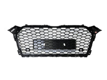 Gloss Black Badgeless Honeycomb Front Black Grille for Audi A5 S5 2017 2018 2019