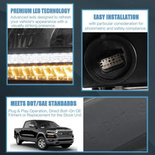 Full LED Headlights For Dodge Ram 1500 2019-2024 w/Dynamic Animation
