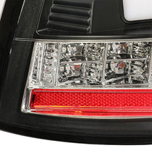 LED Tail Lights w/ Red Tube Black For Ford Mustang Sequential Signal 1999-2004
