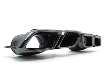 C63 Style Rear Diffuser + Black Exhaust Tips For Mercedes W205 C-Class Base C300 C250 Non-AMG 2015-2021
