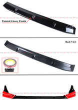 For 2022-2024 Honda Civic 11th Gen Yofer Red Black Front Bumper Lip Splitter Kit
