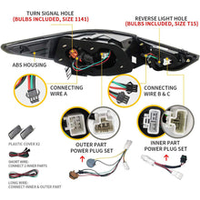 Smoked Lens LED Tail Lights Rear Brake Lamps For 2011-2014 Hyundai Sonata