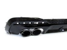 Gloss Black Rear Diffuser Exhaust Tips For AUDI A4 B9 Sedan S line 2020-2023