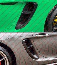 Real Carbon Fiber Side Vent Covers For 2020–2025 Porsche 718 Cayman Boxster GTS 4.0