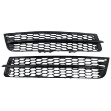2x Black Front Fog Light Grill Cover For Audi Q7 Non-Sline 2010-2015