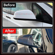 Direct Add-On For 2016-2025 Tesla Model X Full Carbon Fiber M Horn Style Side Mirror Caps Covers