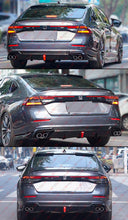 Gloss Black Rear Bumper Diffuser w/ LED Light Exhaust Tips fit for 2023-2025 Honda Accord