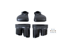 63mm Inlet Exhaust Tips Muffler Black For AUDI A6 C8 A7 2019-2024 Refit to S6 S7