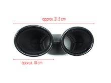 E53 Style Black Diffuer w/ Round Twin Exhaust Tips for Mercedes E W213 Sedan Wagon E300 E400 E550 AMG 2017-2020