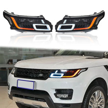 Pair LED Headlight Assembly For Land Rover Range Rover Sport 2014-2017