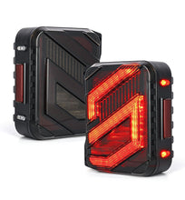 Pair For Jeep Wrangler JK JKU 2007-2018 LED Smoke Tail Lights Rear Brake Reverse Lamps