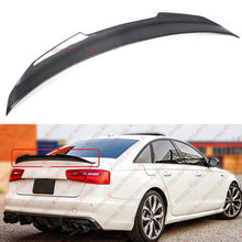 For 2012-2018 Audi A6 S6 C7 PSM Style Real Carbon Fiber Rear Trunk Spoiler Wing