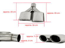 Chrome Exhaust Tips 65mm Inlet for Mercedes