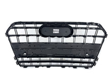 Glossy Black Front Grille Grill For Audi A6 C7 S6 2016-2018 fg334
