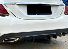 Rear Diffuser Valance Cover For 2019-2021 Mercedes C-Class W205 C300 C350 Sedan AMG-Line