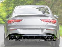 Gloss Black Rear Diffuser w/ Exhaust Tips For Mercedes CLA C118 CLA250 CLA35 CLA45 AMG 2020-2025