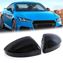 Gloss Black Mirror Cover Caps Replace For AUDI TT MK3 8S TT TTS TTRS R8 2015-2023 W/ Lane Assist mc160