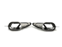 Black/Chrome Exhaust Muffler Tips for Mercedes S-Class W222 S550 S320 S350 S450 2018-2022