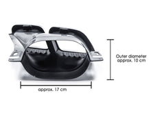 Black Diffuser w/ Chrome Exhaust Tips For Mercedes W205 Sedan C250 C300 C43 Sedan AMG