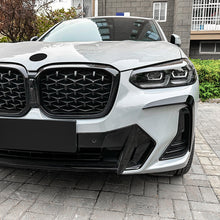 Carbon Black Front Bumper Side Air Vent Trim For BMW X3 X4 G01 G02 M Sport 2022-2023