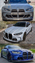 For 2021-2025 BMW G80 M3 G82 G83 M4 3PC V Style Real Carbon Fiber Front Bumper Lip