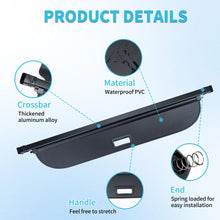 Retractable Rear Cargo Cover For Subaru Crosstrek / Impreza 2024–2025 Rear Trunk Shade