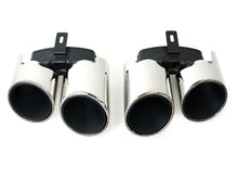 Silver Exhaust Tips for Porsche Panamera 971/970 2024+ | Panamera 4 / 4S / E-Hybrid