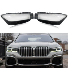 Pair Headlight Cear Lens Cover Shell For BMW 7 Series G11 G12 2020-2023 LCI
