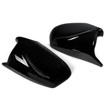 Gloss Black Side Mirror Cover Caps Replacement For BMW 5 Series F10 F11 2011-2013 Pre-LCI