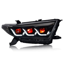 Red Demon Eye LED Headlights For Toyota Highlander 2012-2014 Front Lamp Assembly