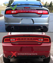 For 2012-2014 Dodge Charger Srt 8 Quad Exhaust Rear Bumper Diffuser W/ Red Reflector Primed Black