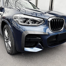 Gloss Black Front Bumper Side Air Vent Trim For BMW X3 X4 G01 G02 19-21 M Sport
