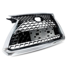 Front Upper Grille Mesh Chrome Black For 2016-2019 Lexus RX350 RX450H Base Sport