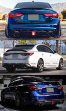 Forged Carbon Fiber Rear Diffuser w/ LED Light for Infiniti Q50 2018 2019 2020 2021 2022 2023 2024