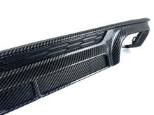 Carbon Fiber Look Rear Diffuser + Chrome Exhaust Tips For Audi A6 C8 S-Line S6 2019–2024