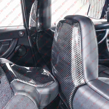 4pcs Front & Rear Front & Rear Seat Back Covers For 2015-2020 BMW F80 M3 F82 M4 Prepreg Carbon Fiber Seat Back Trims