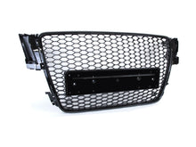 Front Mesh RS5 Style Bumper Hood Hex Grille Black For 2008-2012 Audi A5/S5 B8 8T