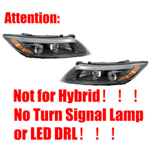 Halogen Headlight Projector w/Bulbs For Kia Optima TF 2014-2015