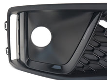 Pair Black Fog Light Grille Trim Covers For 2019 Audi A4 S-Line S4 Front Bumper
