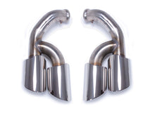 Shiny Silver Exhaust Tips Tailpipe For Porsche 958.2 Cayenne 92A 2015-2018 V6 V8 et97