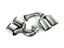 Shiny Silver Exhaust Tips For 2019–2025 Porsche Cayenne E-Hybrid Pair