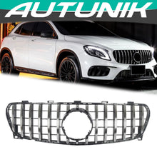 Chrome Front Grill For Mercedes GLA X156 GLA180 GLA200 GLA250 2018-2020 w/o Camera