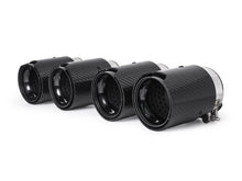4X Carbon Fiber Black Steel Exhaust Tips for BMW M3 F80 M4 F82 F83 2014-2020
