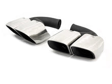 Square Twin Exhaust Tips For 11-14 Porsche Cayenne Base 958.1 Short Pipe