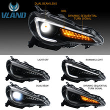 LED Headlights For Toyota 86 Subaru BRZ Scion FR-S w/Sequential Indicator Lamp